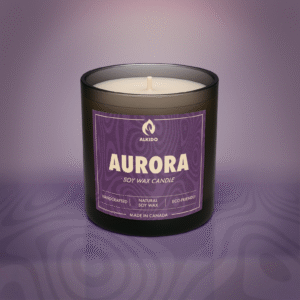 ALKIDO AURORA – Lavender Soy Wax Candle, hand-poured in Toronto with soft floral scent