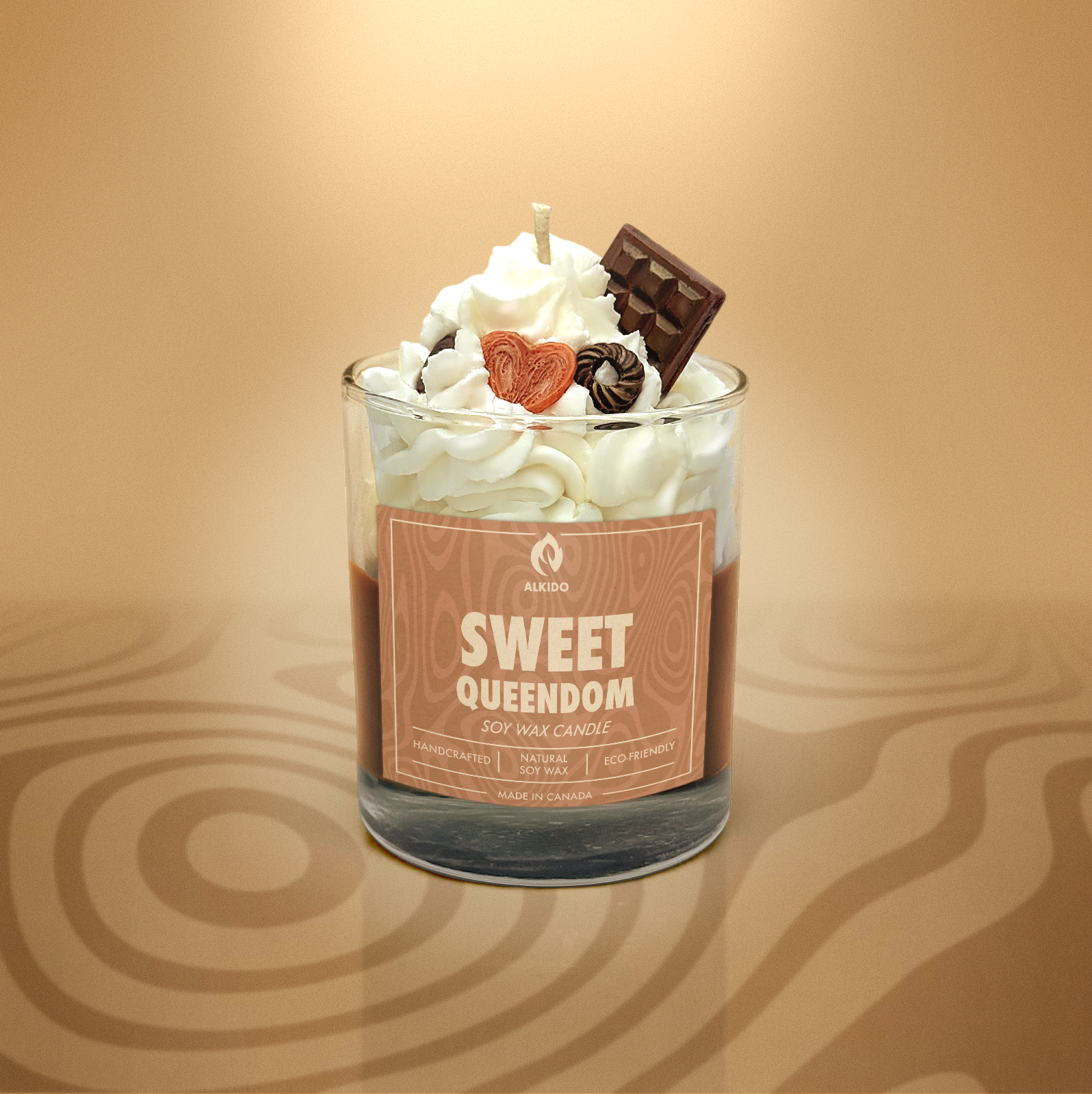 Soy wax candle – ALKIDO SWEET QUEENDOM, sweet and bold, hand-poured in Toronto