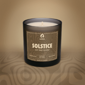 Sandalwood soy wax candle – ALKIDO SOLSTICE, hand-poured and eco-friendly