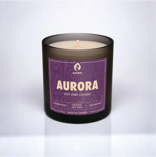 ALKIDO AURORA – Lavender Soy Wax Candle, hand-poured in Toronto with soft floral scent