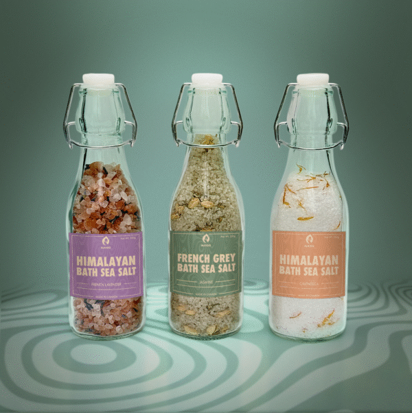 Lavender Jasmine Calendula Bath Salt Set