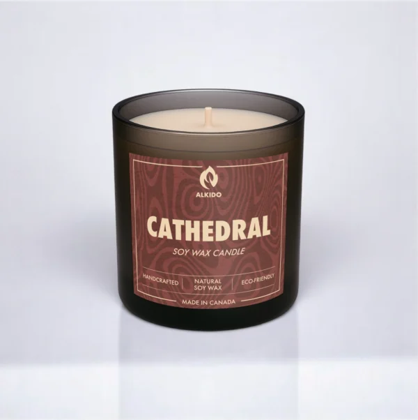 Frankincense soy wax candle – ALKIDO CATHEDRAL, rich and meditative, hand-poured in Toronto