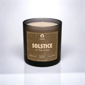 Sandalwood soy wax candle – ALKIDO SOLSTICE, hand-poured and eco-friendly