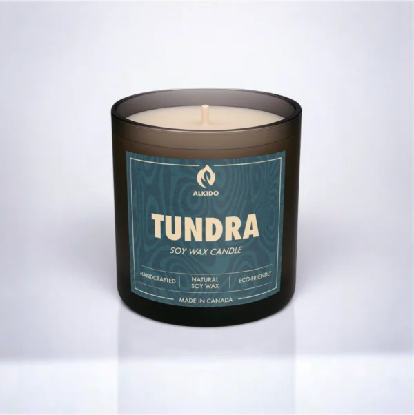 ALKIDO TUNDRA – Eucalyptus Candle Soy Wax, crisp herbal scent, hand-poured in Toronto