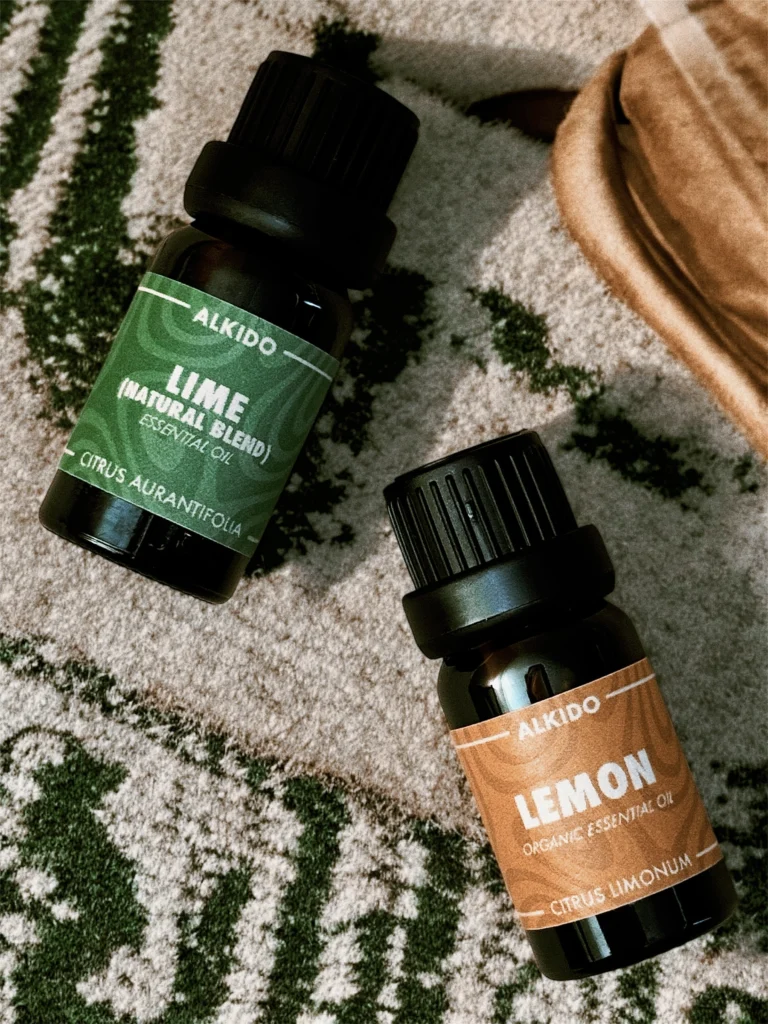 Bottle of Japanese peppermint essential oil.
